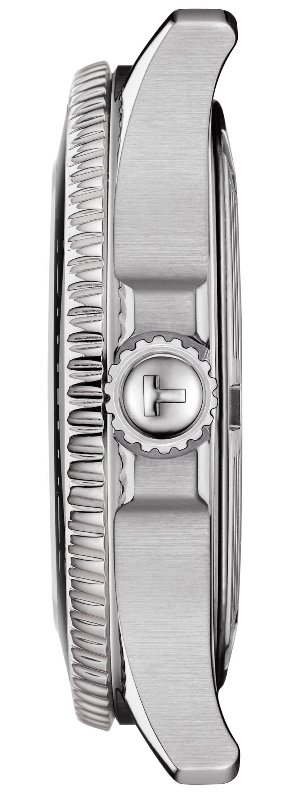 TISSOT -Seastar 1000 ladies' watch silver black quartz sapphire crystal 36mm- T120.210.11.051.00