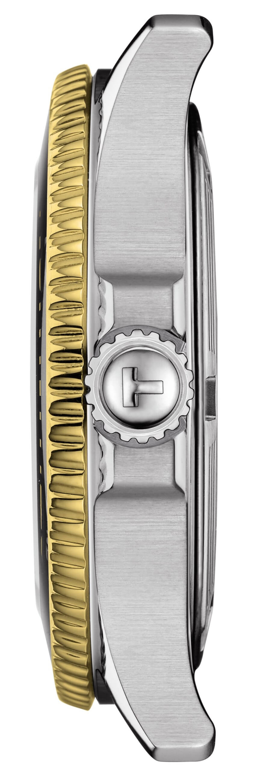 TISSOT -Seastar 1000 ladies' watch bicolour black quartz date sapphire crystal 36mm- T120.210.22.051.00