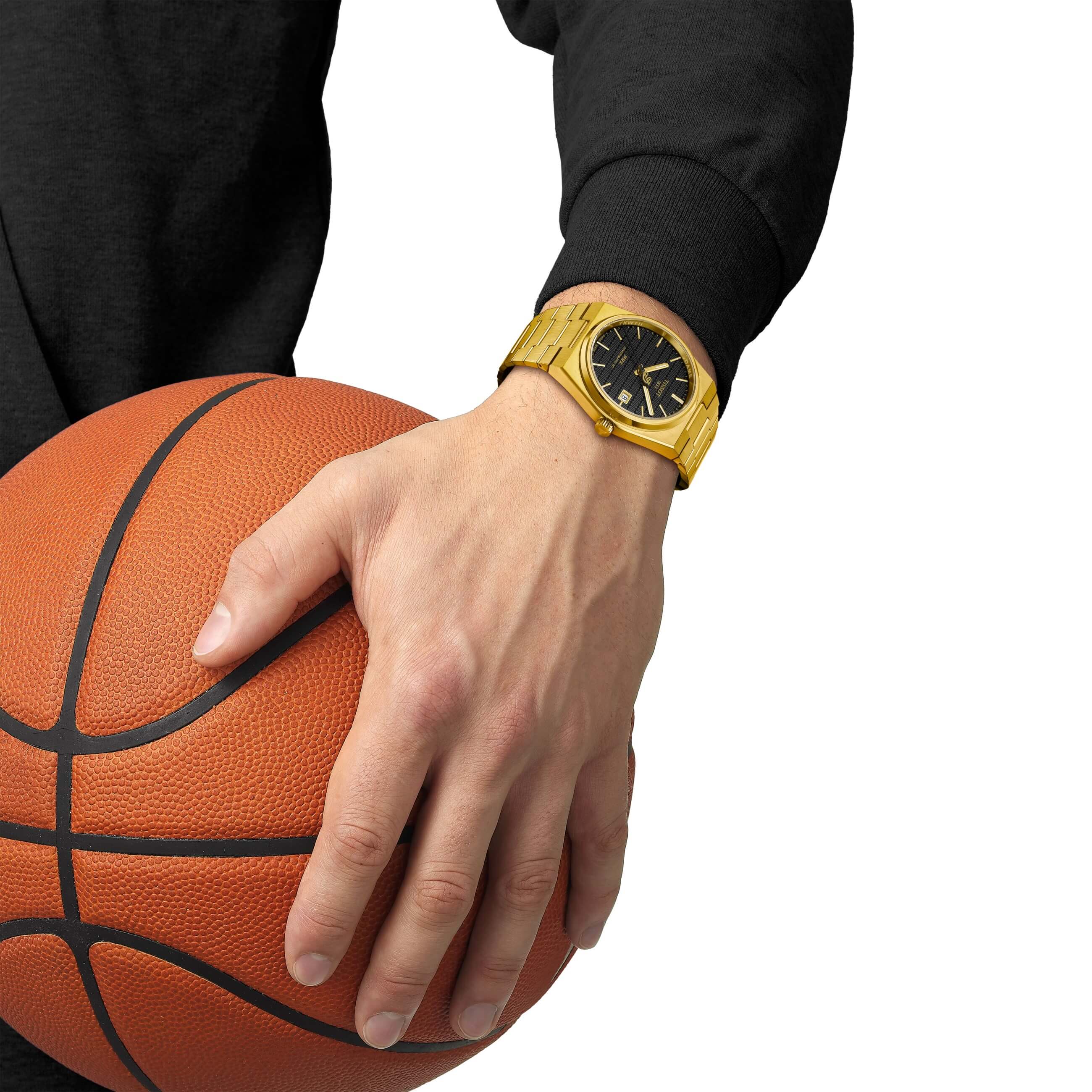 TISSOT -PRX Powermatic 80 Damian Lillard Special Edition Men's Watch Gold Black 40mm- T137.407.33.051.00
