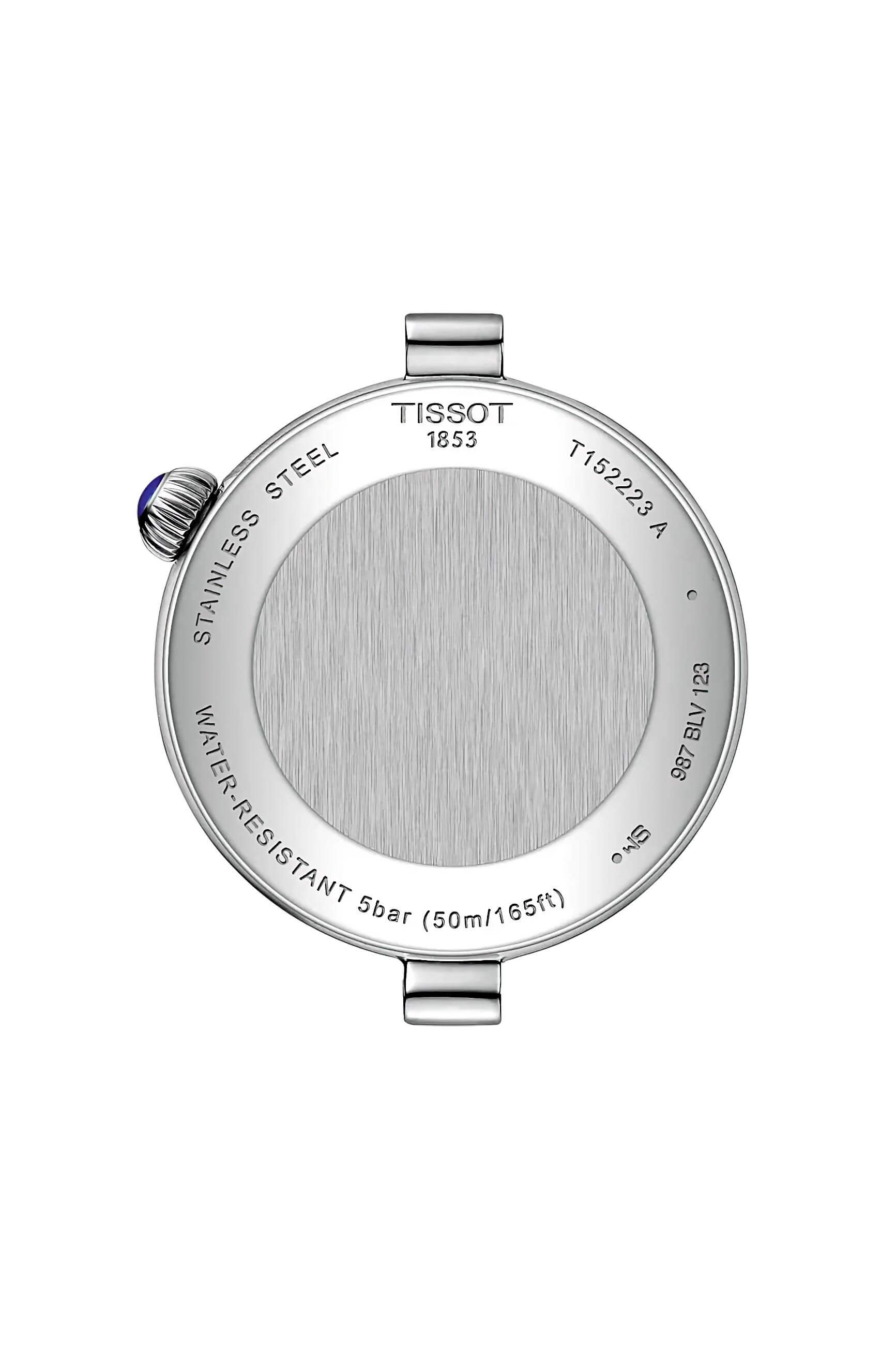 TISSOT -Desir Damenuhr Silber Datum Mondphase Saphirglas Quartz 30mm- T152.223.11.036.00