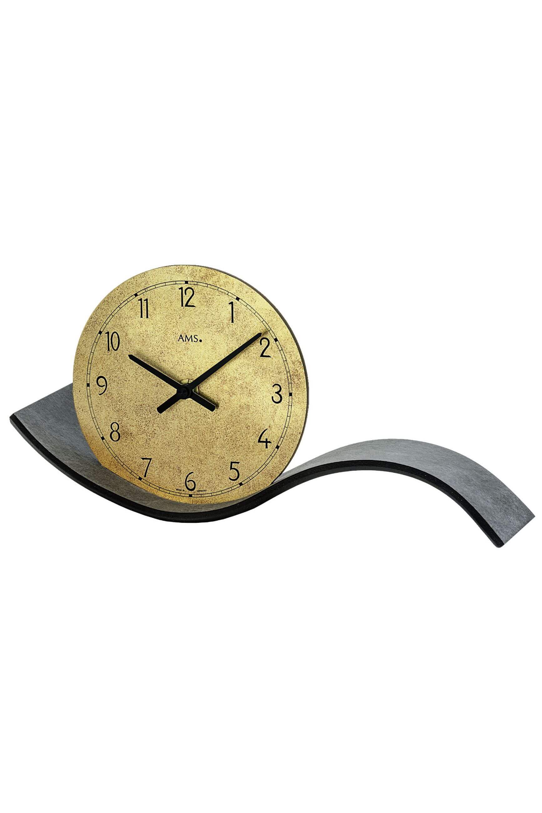 AMS -AMS Tischuhr Quarz Schwarz 30cm- 1315