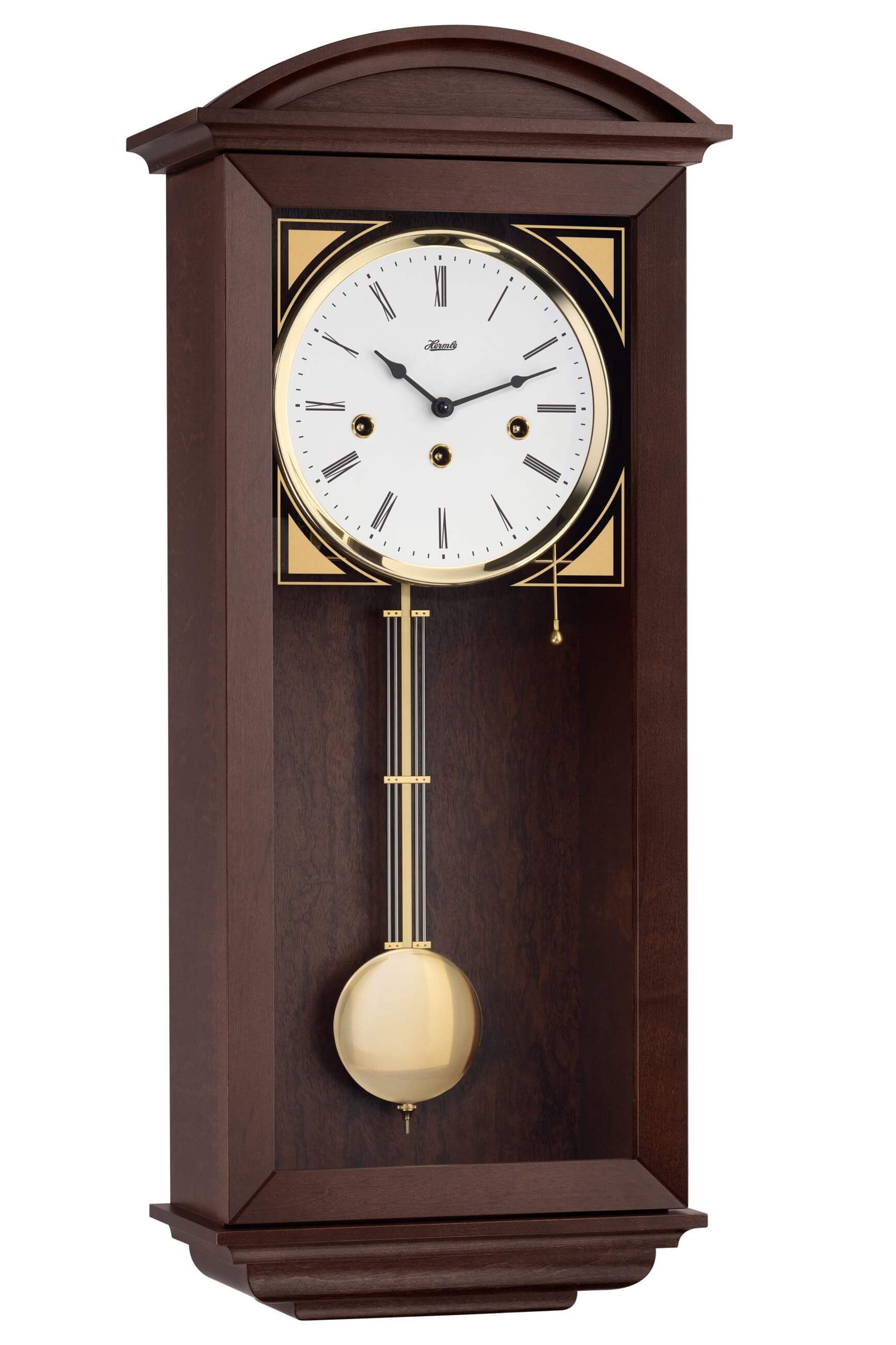 Hermle -Wanduhr Newport Nussbaum 8 Tage Gangdauer Westminster- 71025-030341