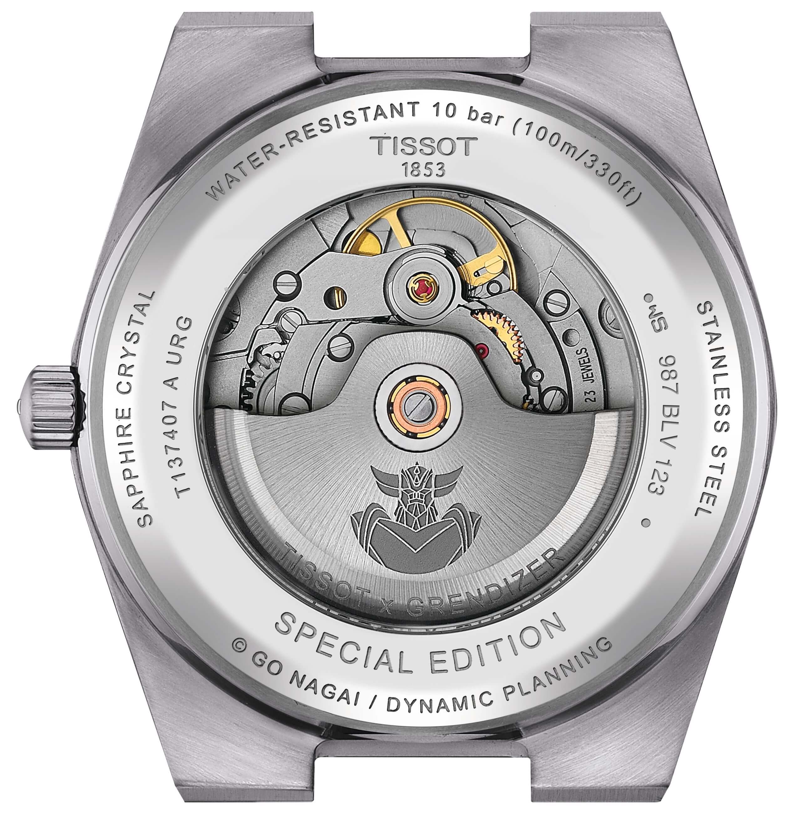 TISSOT -PRX UFO Robot Grendizer Men's Watch Silver Blue Automatic Sapphire Crystal 40mm- T137.407.11.041.02