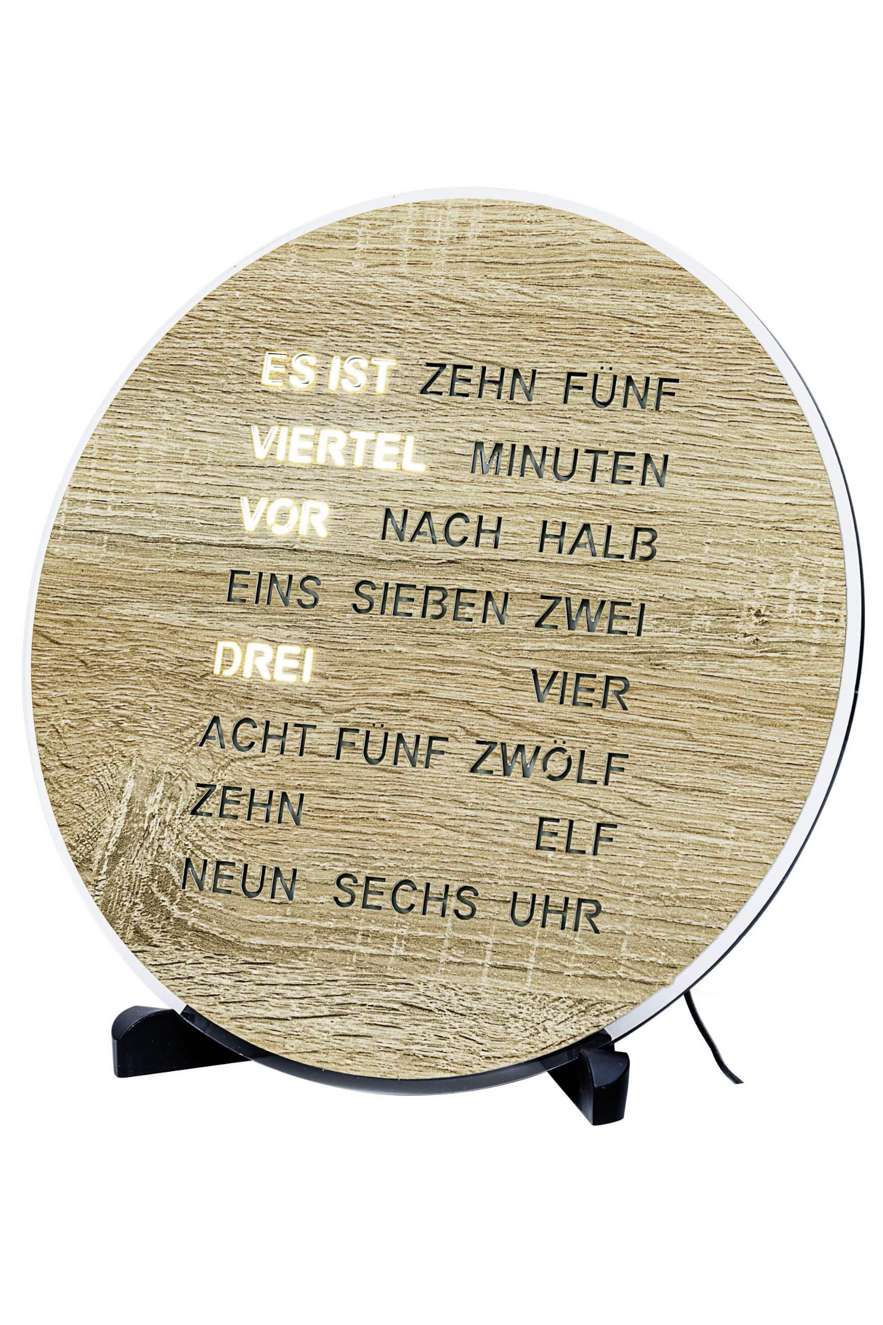 AMS -AMS Tisch- und Wanduhr Quarz 230V Adapter 27cm- 1287