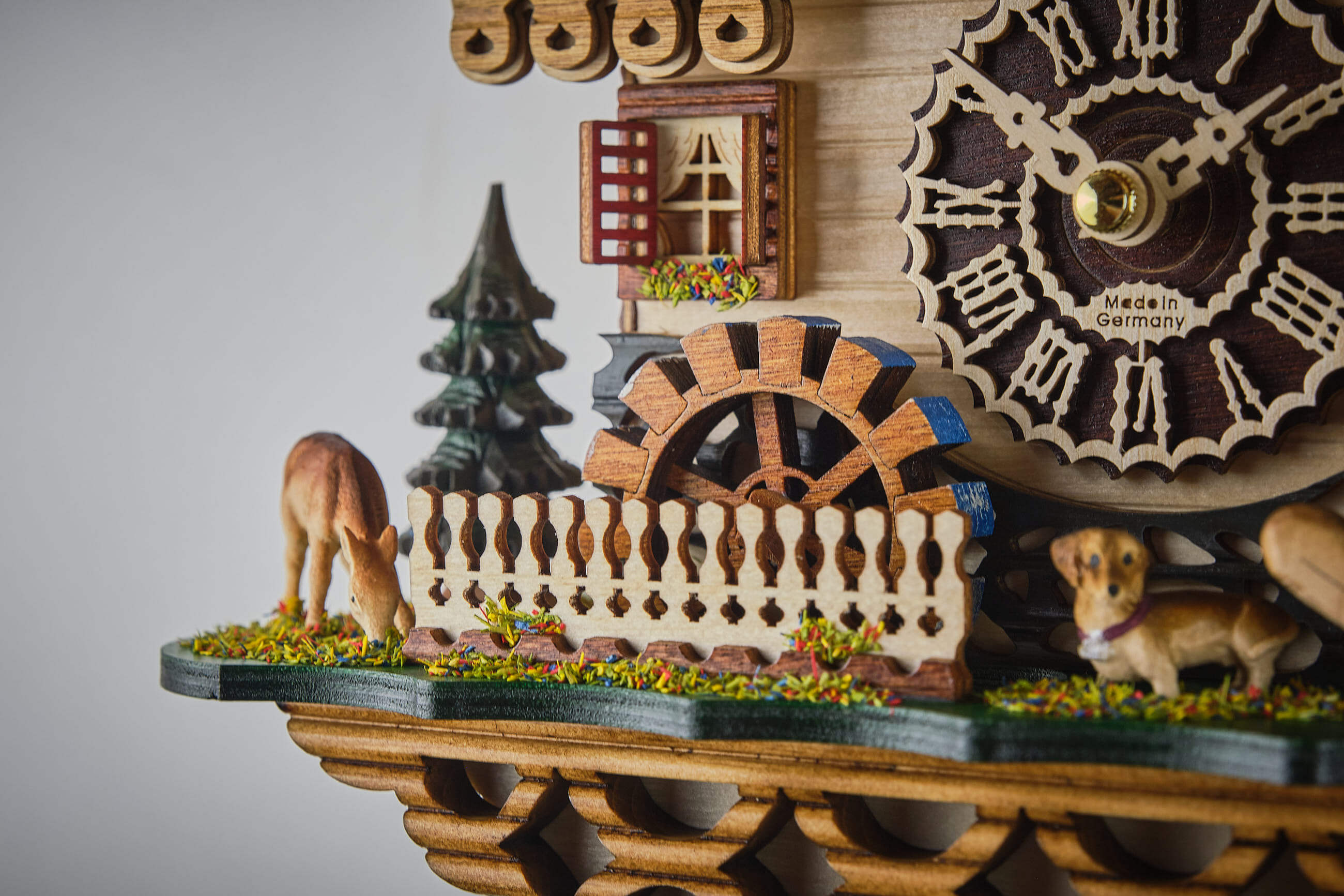 Trenkle -Cuckoo clock quartz movement rocking horse 33cm- 4299 QM