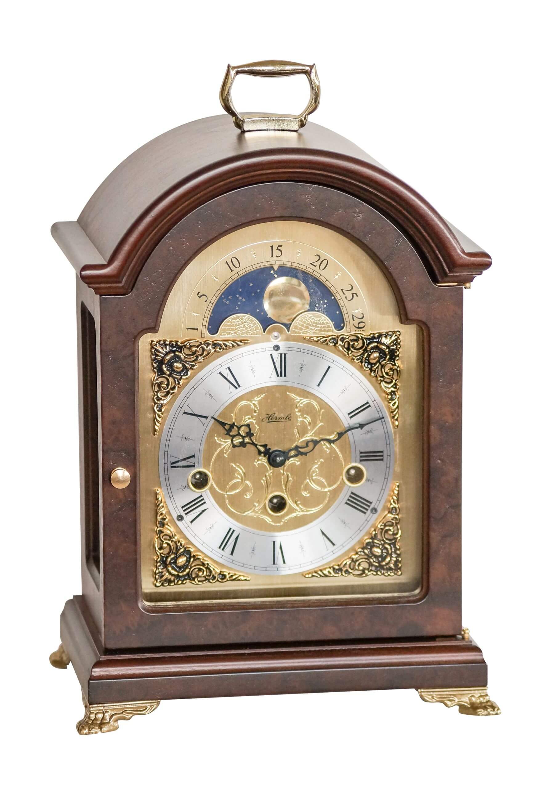Hermle -Table clock Hermle walnut- 23054-030340