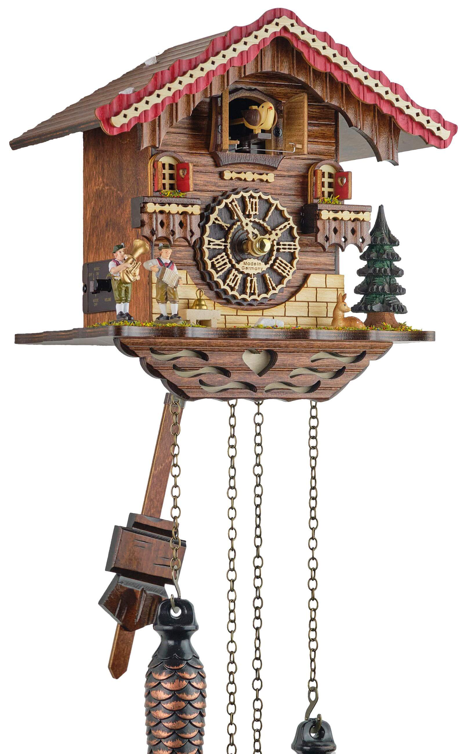 Trenkle -Cuckoo clock musicians quartz movement 19cm- 4292 QM