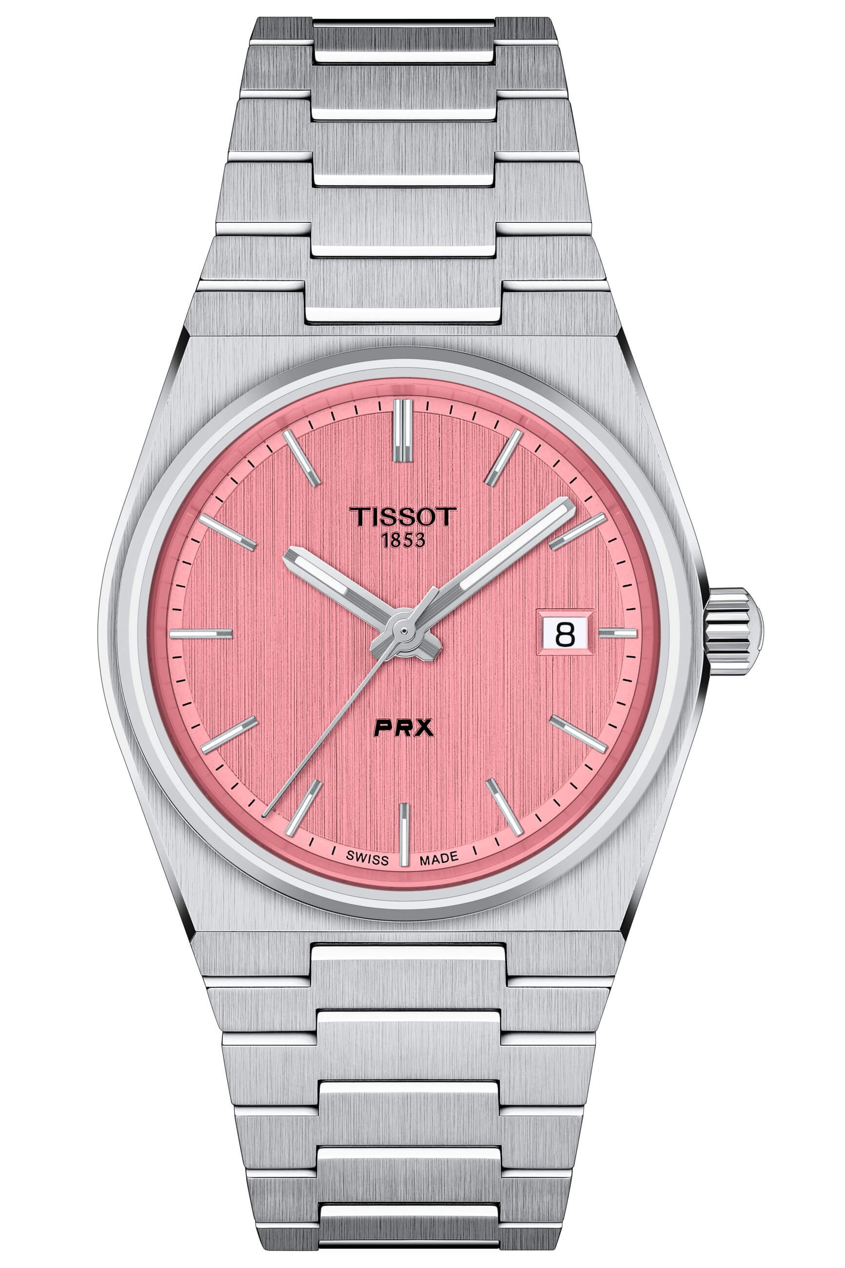 TISSOT -PRX ladies' watch silver pink quartz sapphire crystal 35mm- T137.210.11.331.00