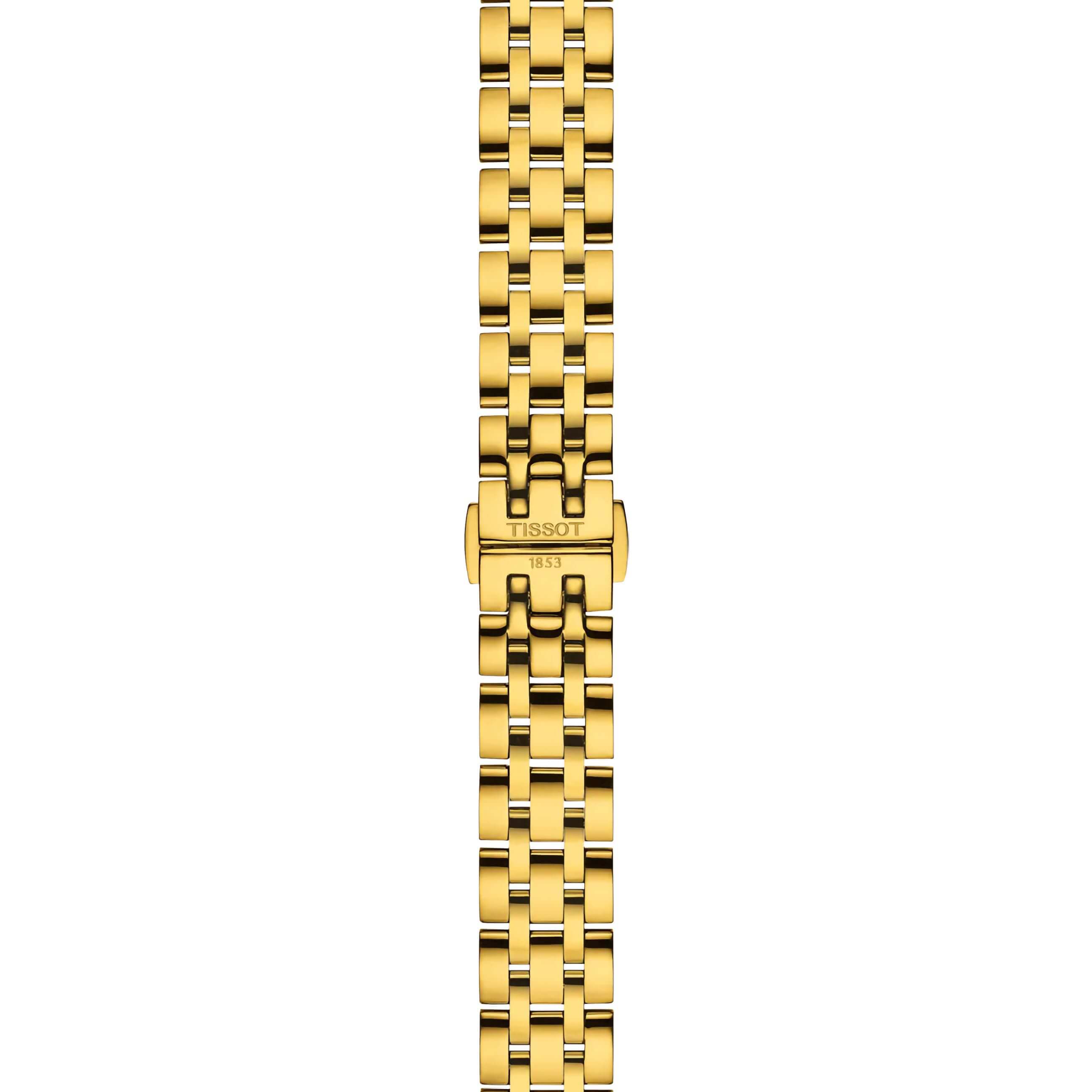 TISSOT -Classic Dream Damenuhr Gold Elfenbein Datum Saphirglas Quarz 28mm- T129.210.33.263.00