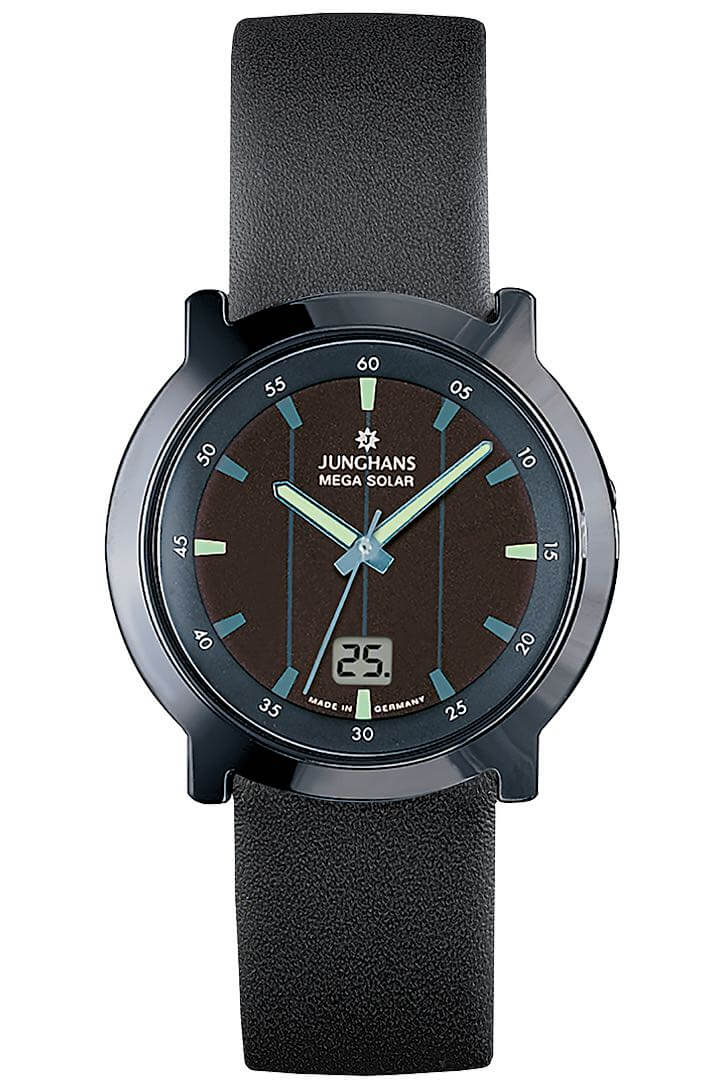 Junghans -Stratos Mega Solar Men's Watch Black Sapphire Crystal 39mm- 018/1111.00