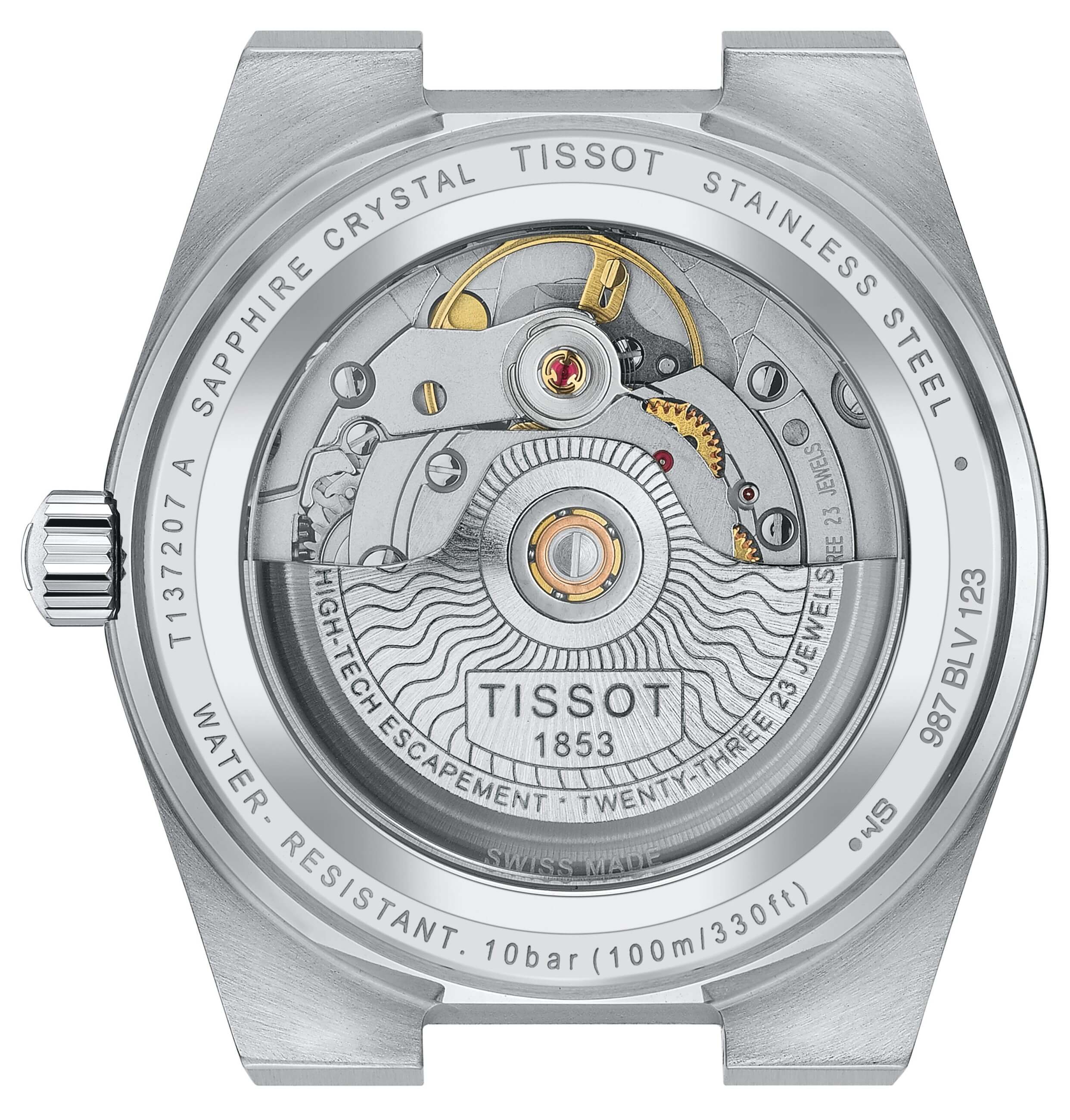 TISSOT -PRX Powermatic 80 Ladies' and Men's Watch Silver Black Automatic Sapphire Crystal 35mm- T137.207.11.051.00
