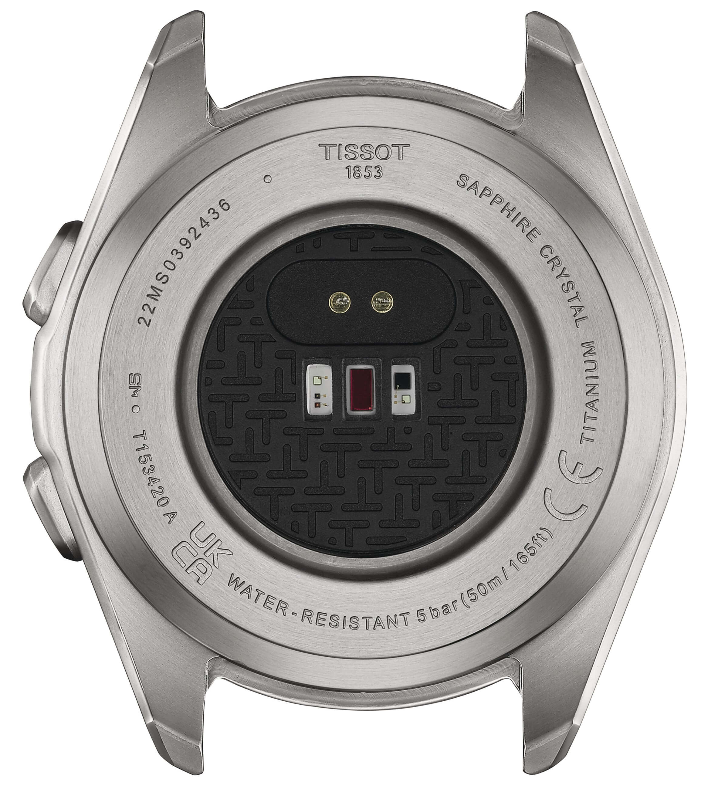 TISSOT -T-Touch Connect Sport Damen - und Herrenuhr Orange Titan Quarz Saphirglas 43mm- T153.420.47.051.02