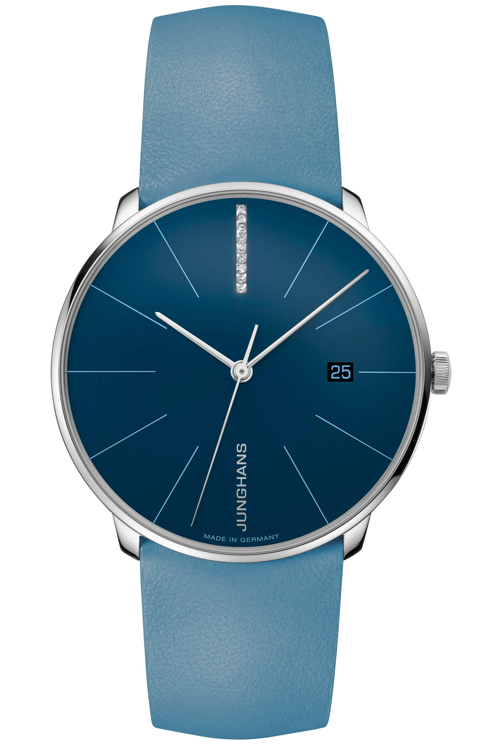 Junghans -Meister fein Automatic Ladies' Watch Blue Sapphire Crystal 40mm- 027/4356.00