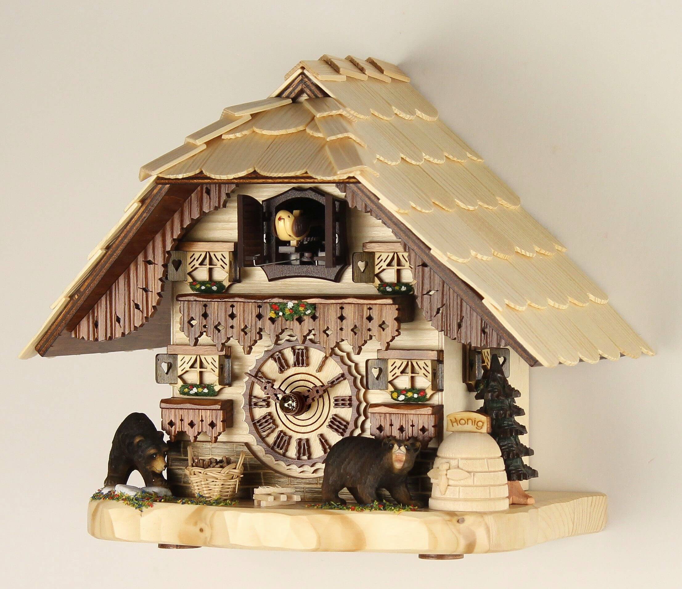 Trenkle table clock ''Bären'' 21cm- 4203 QM