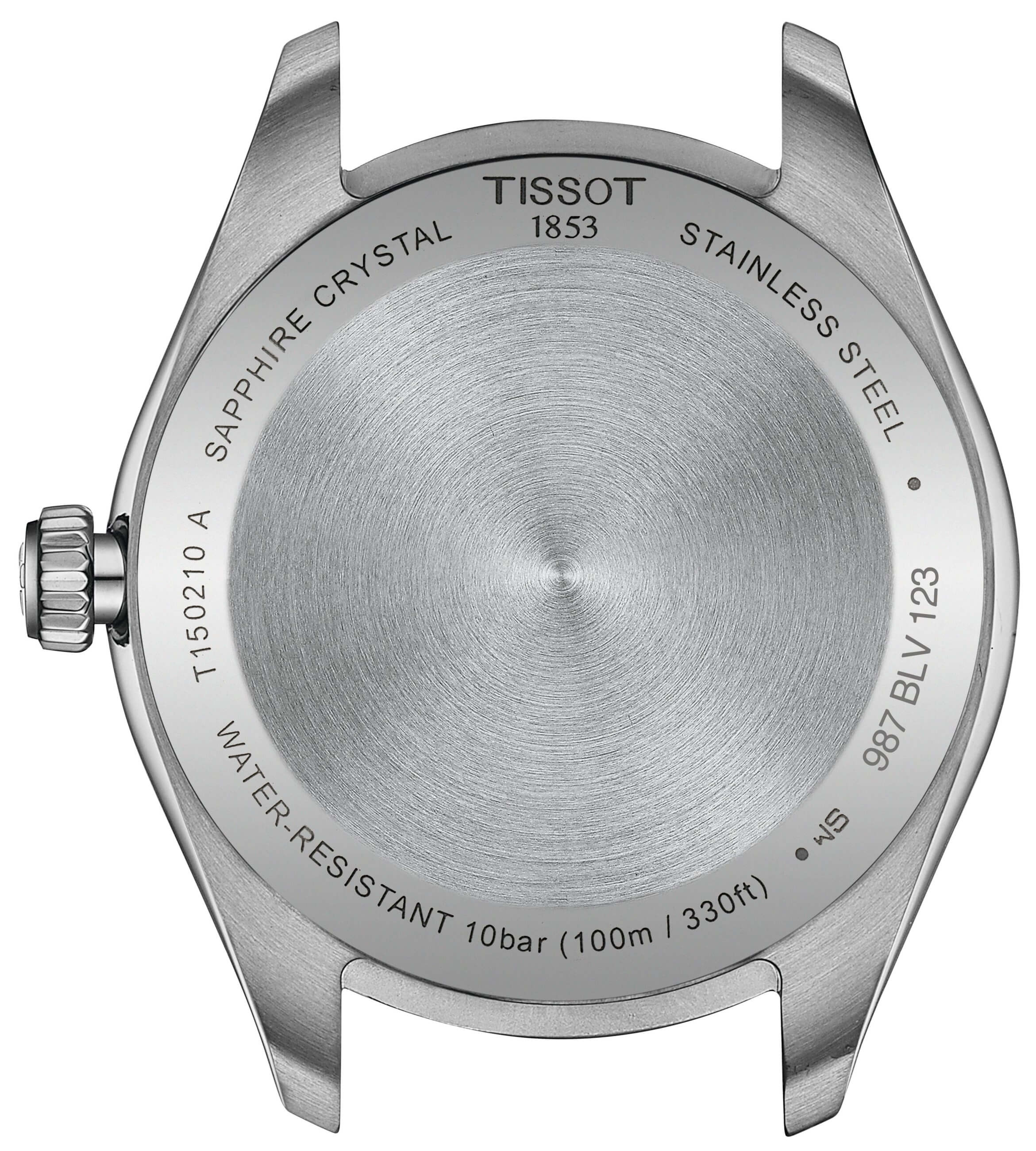 TISSOT -PR 100  Damenuhr Silber Quarz Datum Saphirglas 34mm- T150.210.11.031.00