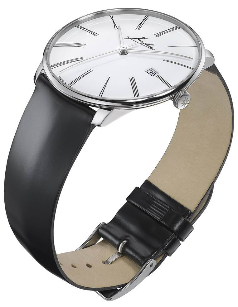 Junghans -Meister fein Automatic Edition Erhard Men's Watch Black White Gold Sapphire Crystal 40mm- 027/9300.00