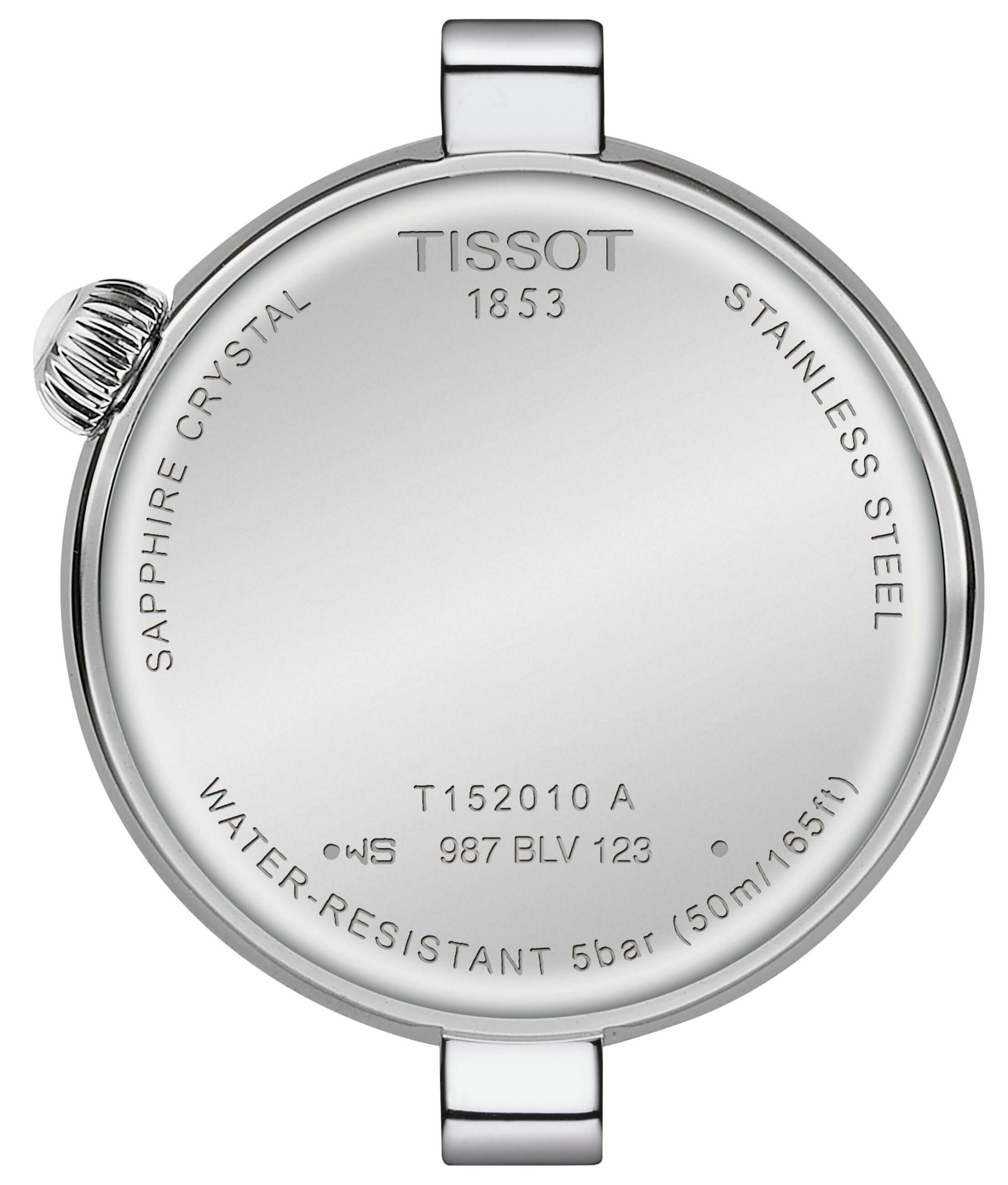 TISSOT -Desir Ladies' Watch Silver White Mother-of-Pearl Quartz Sapphire Crystal 28mm- T152.010.11.118.00