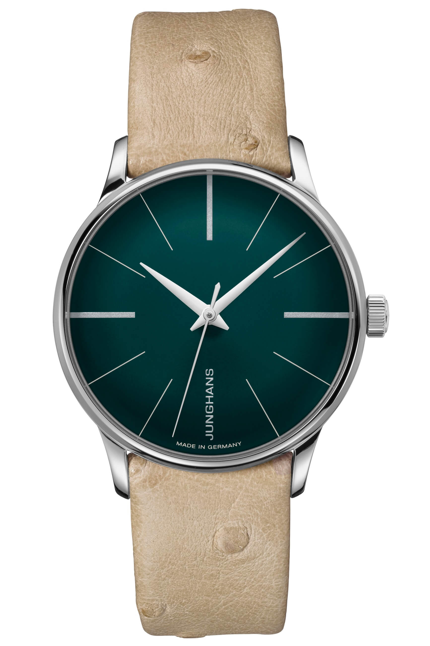 Junghans -Meister Ladies Automatic Brown Green Ladies Automatic Sapphire Crystal 33mm- 027/3343.00