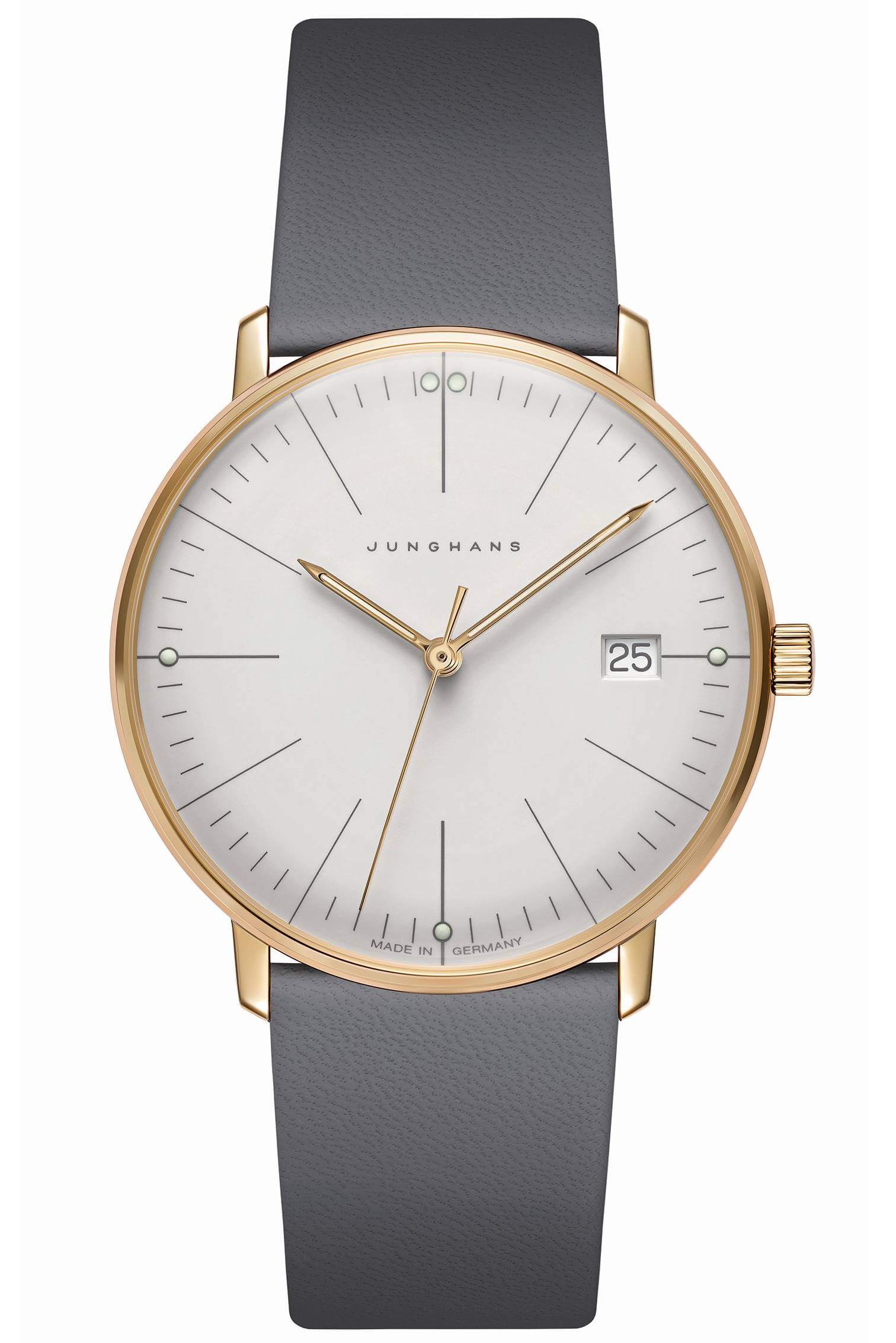 Junghans -max bill Damen Grau Quarz Saphirglas 33mm- 047/7853.02