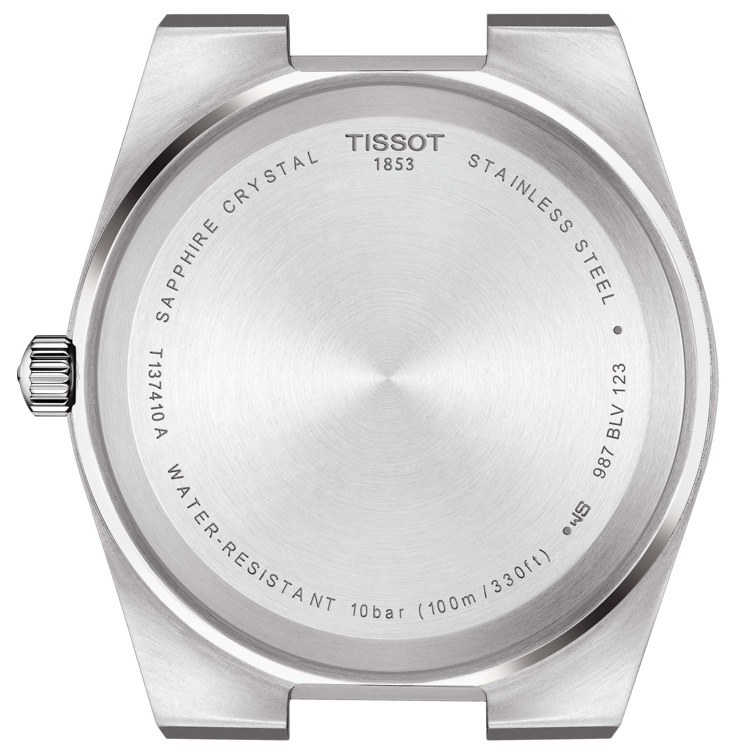 TISSOT -PRX men's watch silver light green quartz date 40mm- T137.410.11.091.01
