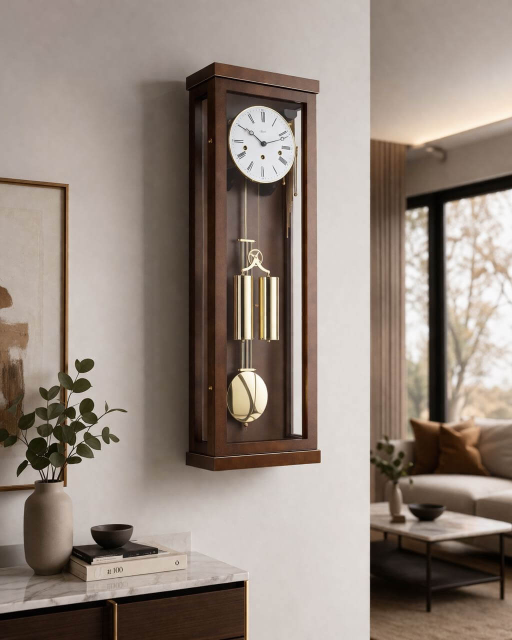 Hermle -Nussbaum 86cm- 70994-030351