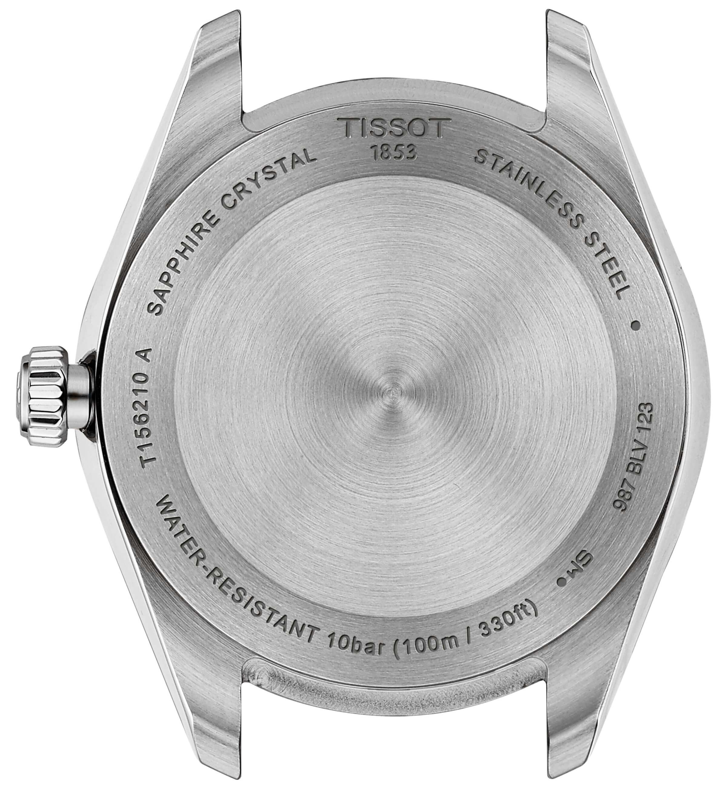TISSOT -Ballade ladies' watch silver ice blue quartz sapphire crystal 34mm- T156.210.11.351.00