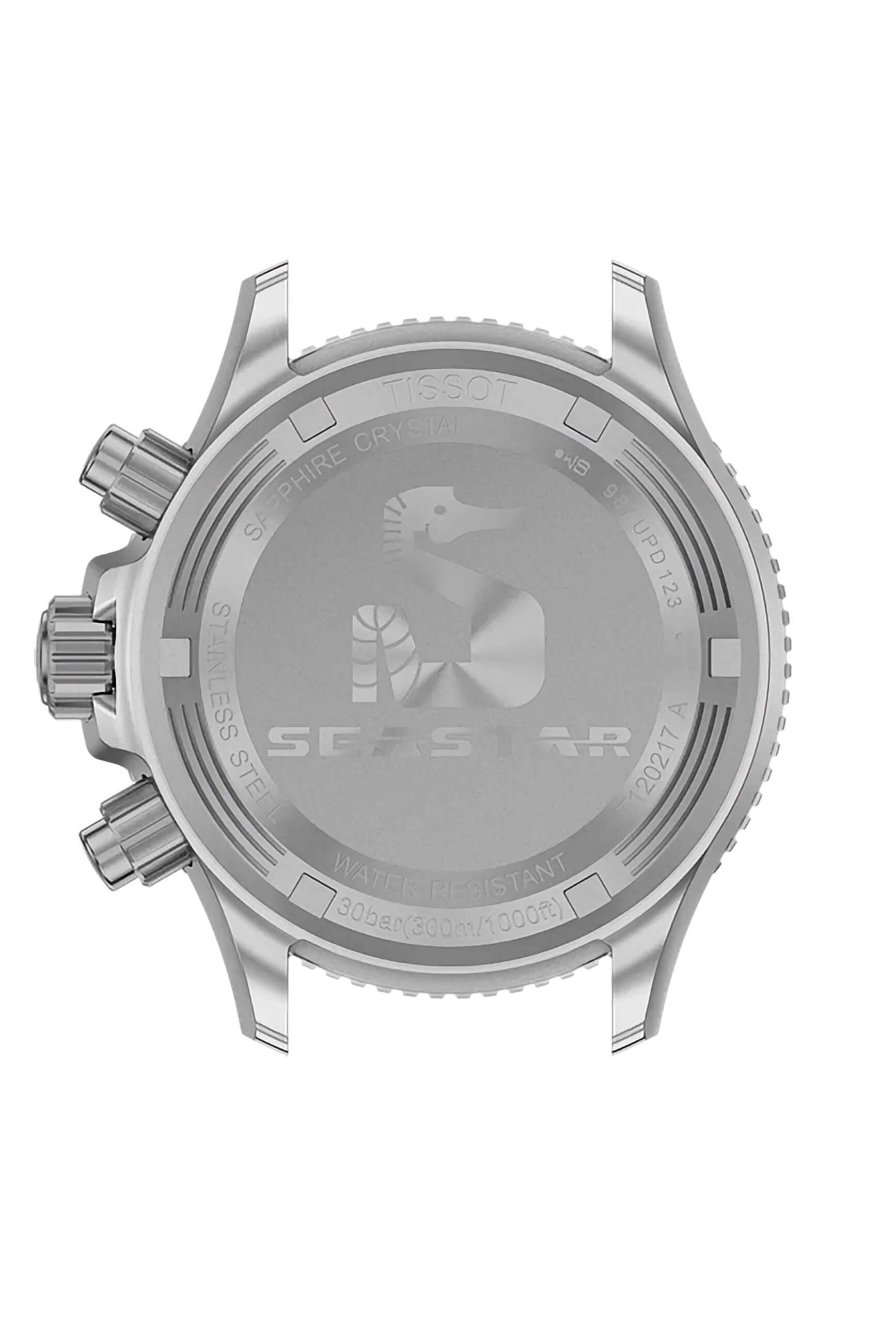 TISSOT -Seastar 1000 Damenuhr Silber Grau Chrono Saphirglas Quarz 38mm- T120.217.11.061.00