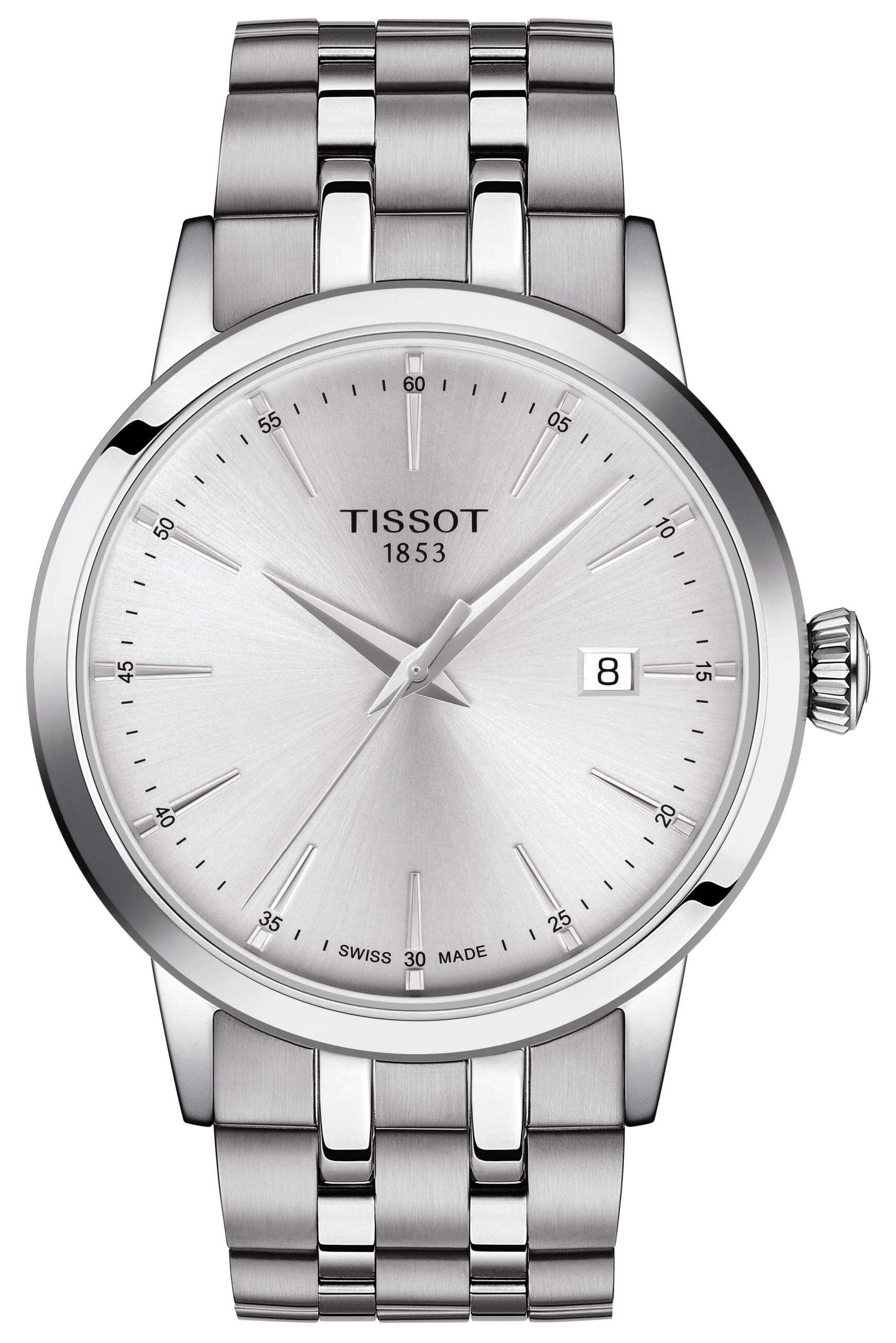 TISSOT -Classic Dream men's watch silver quartz sapphire crystal 42mm- T129.410.11.031.00
