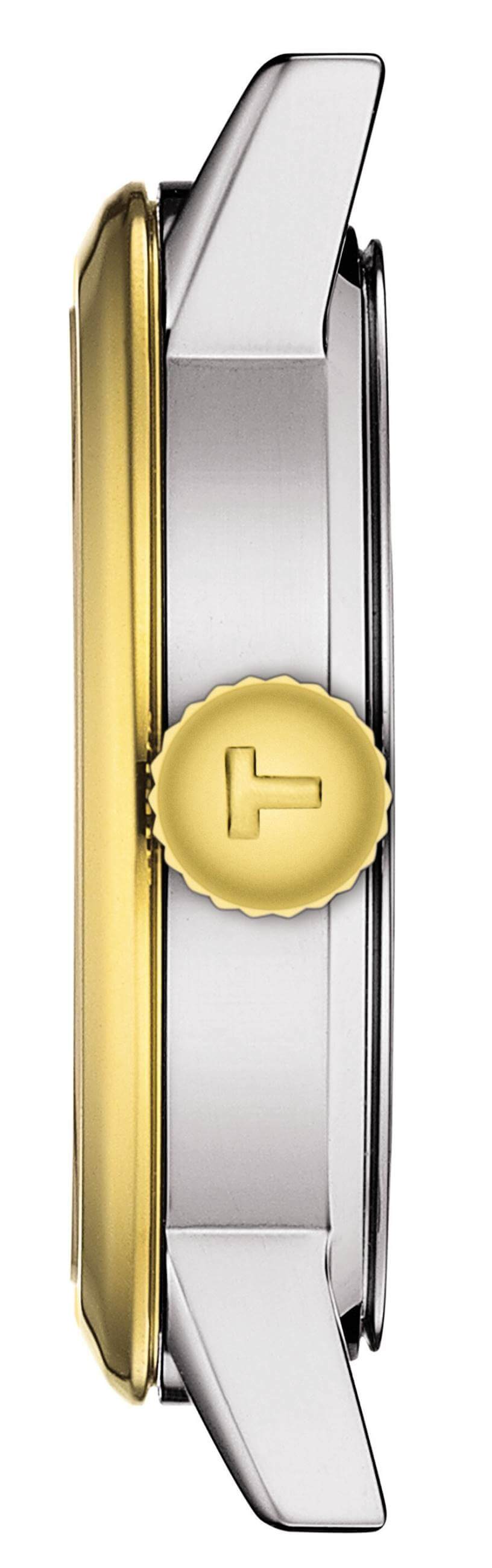 TISSOT -Classic Dream Lady Damenuhr Silber Gold Quarz Saphirglas 28mm- T129.210.22.031.00