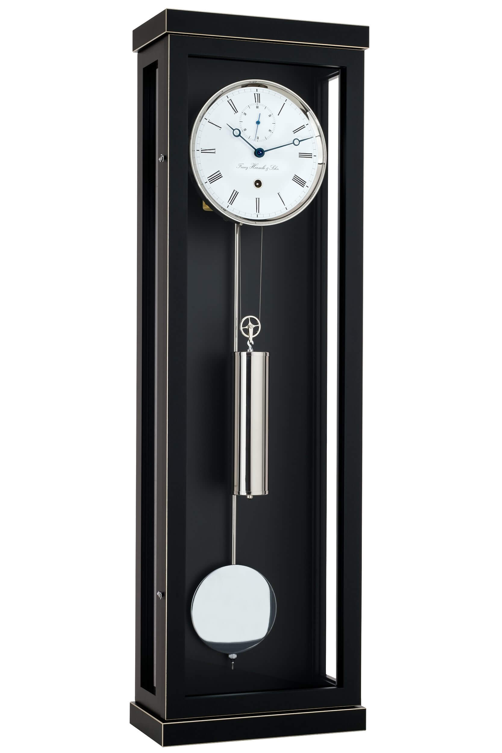 Hermle -Monatsläufer Brixton Schwarz 88cm- 70996-740761