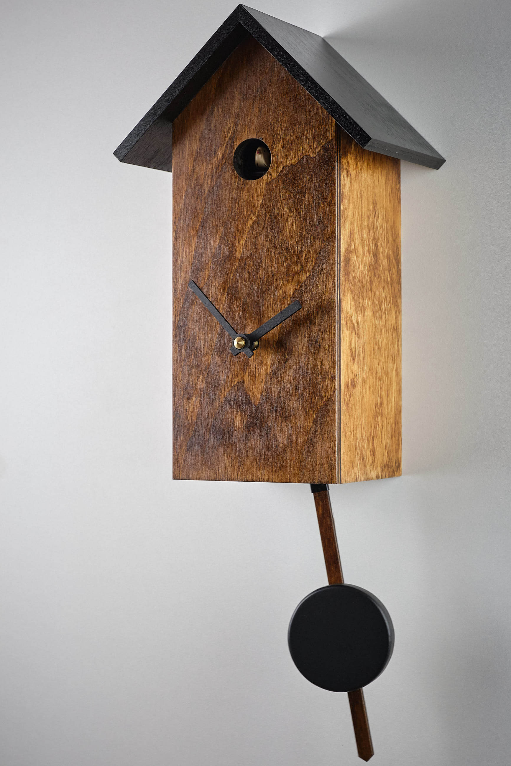 Engstler -Cuckoo clock modern brown real wood quartz movement 29cm- 360 Q