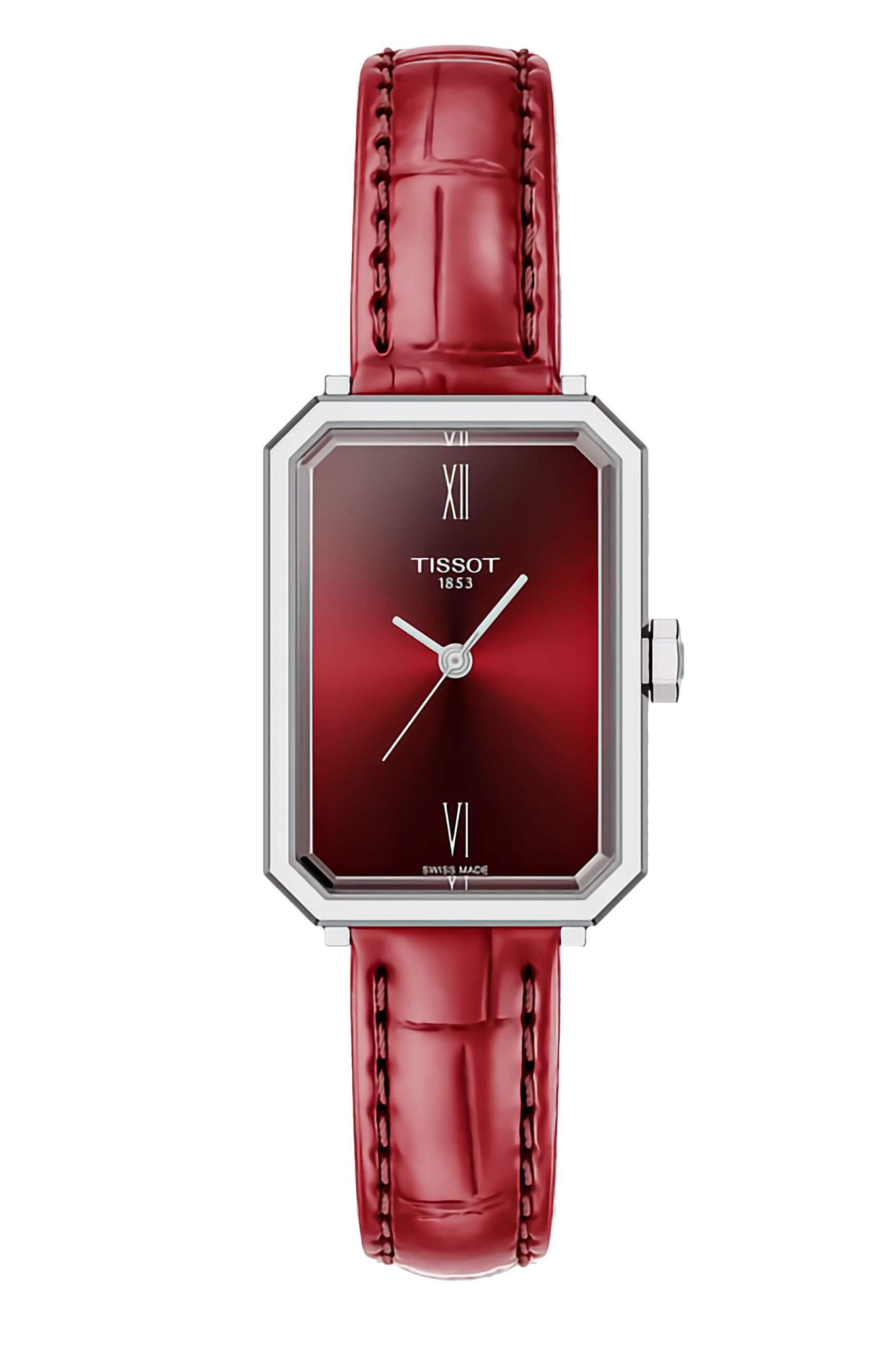 TISSOT -SRV Damenuhr Rot Saphirglas Quarz 30mm- T160.110.16.423.00